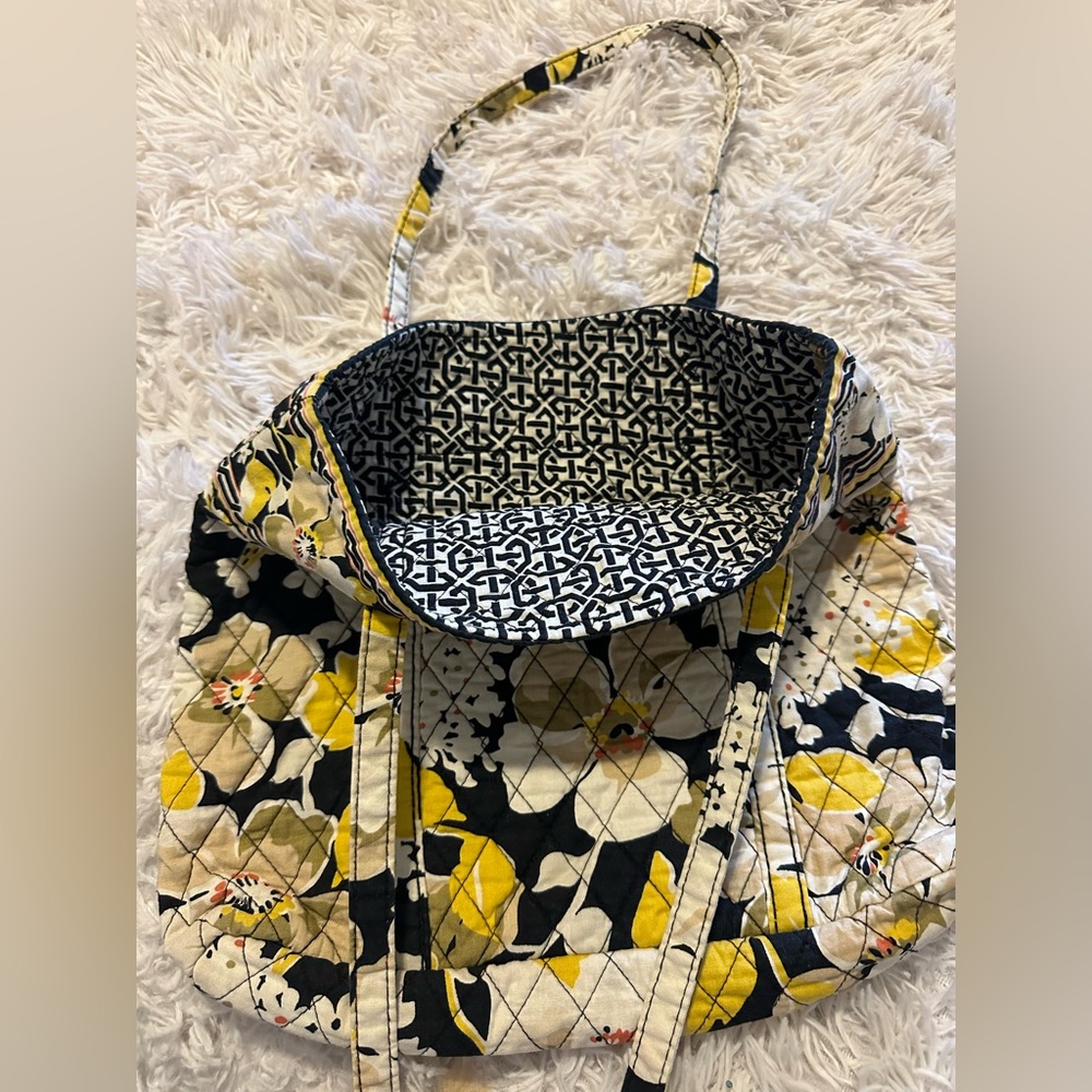 Vera Bradley yellow,Black & white tote